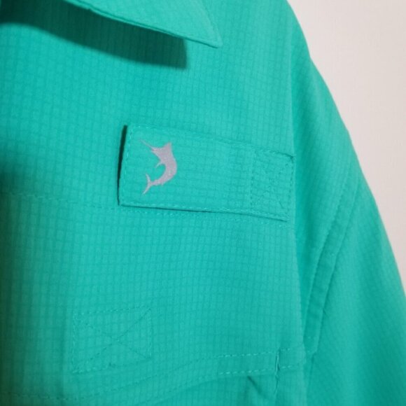 Reel Legends Fishing Shirt Men's Medium Mariner Button Up Short Sleeve Vented - Picture 6 of 7